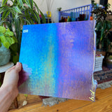 Iridescent Light Purple Bullseye Transparent Neolavender Fusible Sheet Glass Colorado Glassworks BE-NEOLAV-I-1 (10x10in)