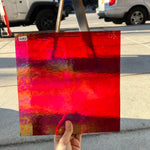 Wissmach 96 COE Red Transparent Luminescent Fusible (WI 96 52 LUM) Sheet Glass Colorado Glassworks