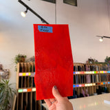 Red Opal Bullseye Fusible 90 COE Sheet Glass Colorado Glassworks 10x5in (BE-81299757)
