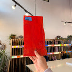 Red Opal Bullseye Fusible 90 COE Sheet Glass Colorado Glassworks 10x5in (BE-81332525)