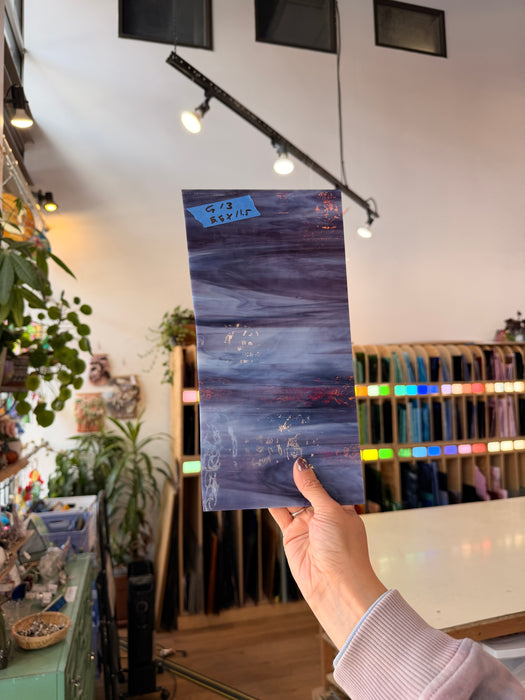 Vintage Purple Mixed Spectrum Sheet Glass Colorado Glassworks