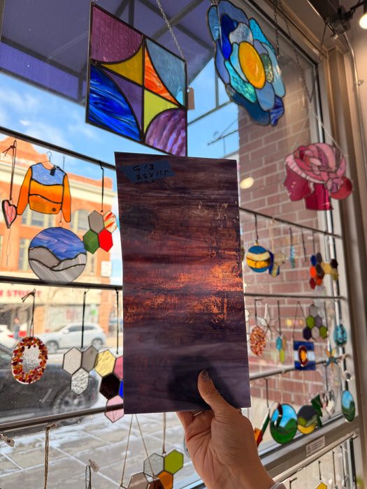 Vintage Purple Mixed Spectrum Sheet Glass Colorado Glassworks