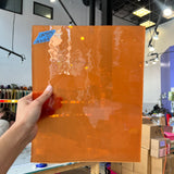 Lamberts 4320O/CL Tomato Red Orange on Clear Flash Glass Sheet Glass Colorado Glassworks LA503 (10x12.5in)
