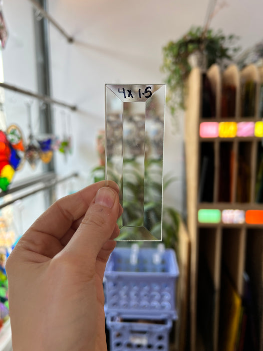 1-1/2 x 4 in. Rectangle Bevel Clear Tools Colorado Glass Works