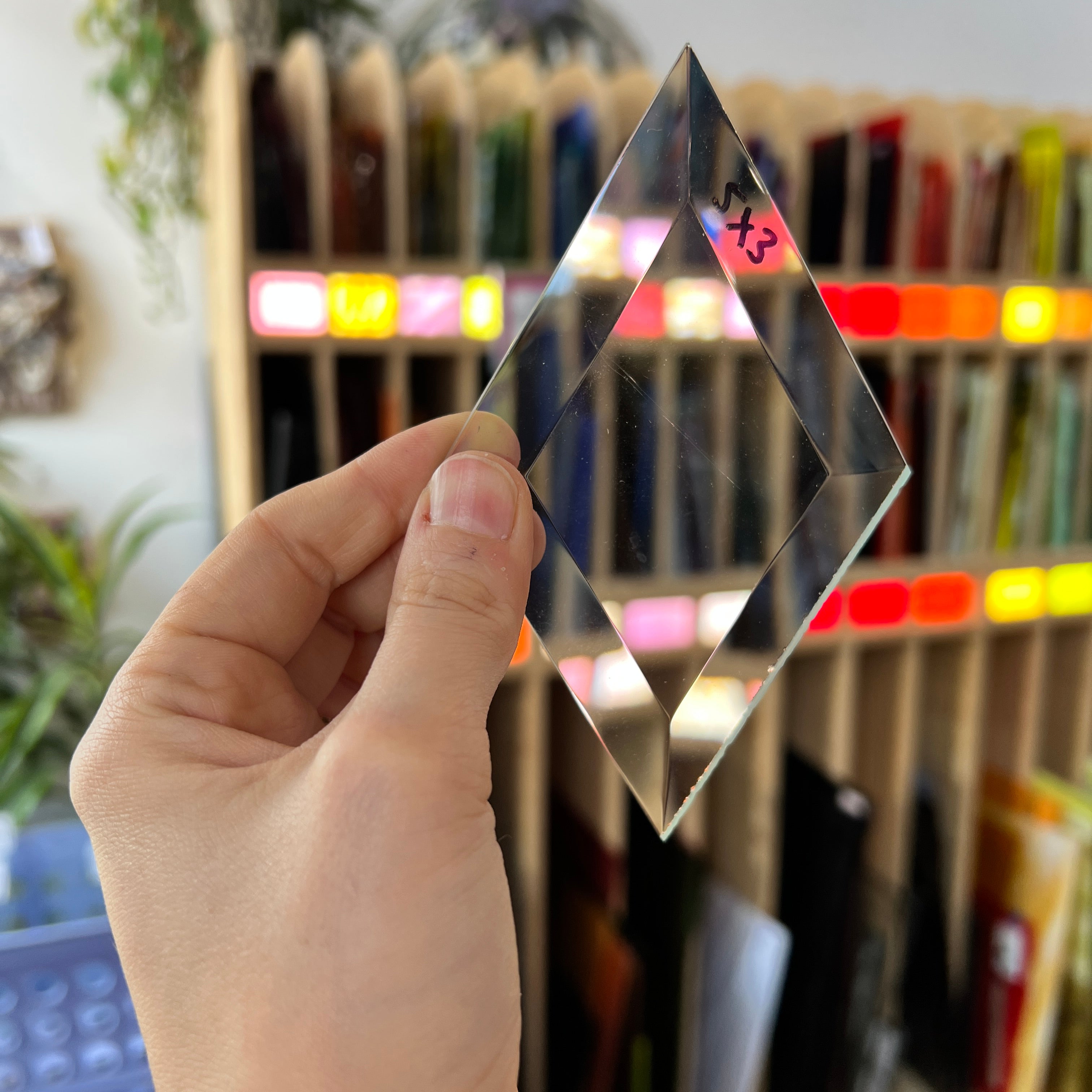 3 x 5 in. Diamond Bevel Tools Colorado Glass Works