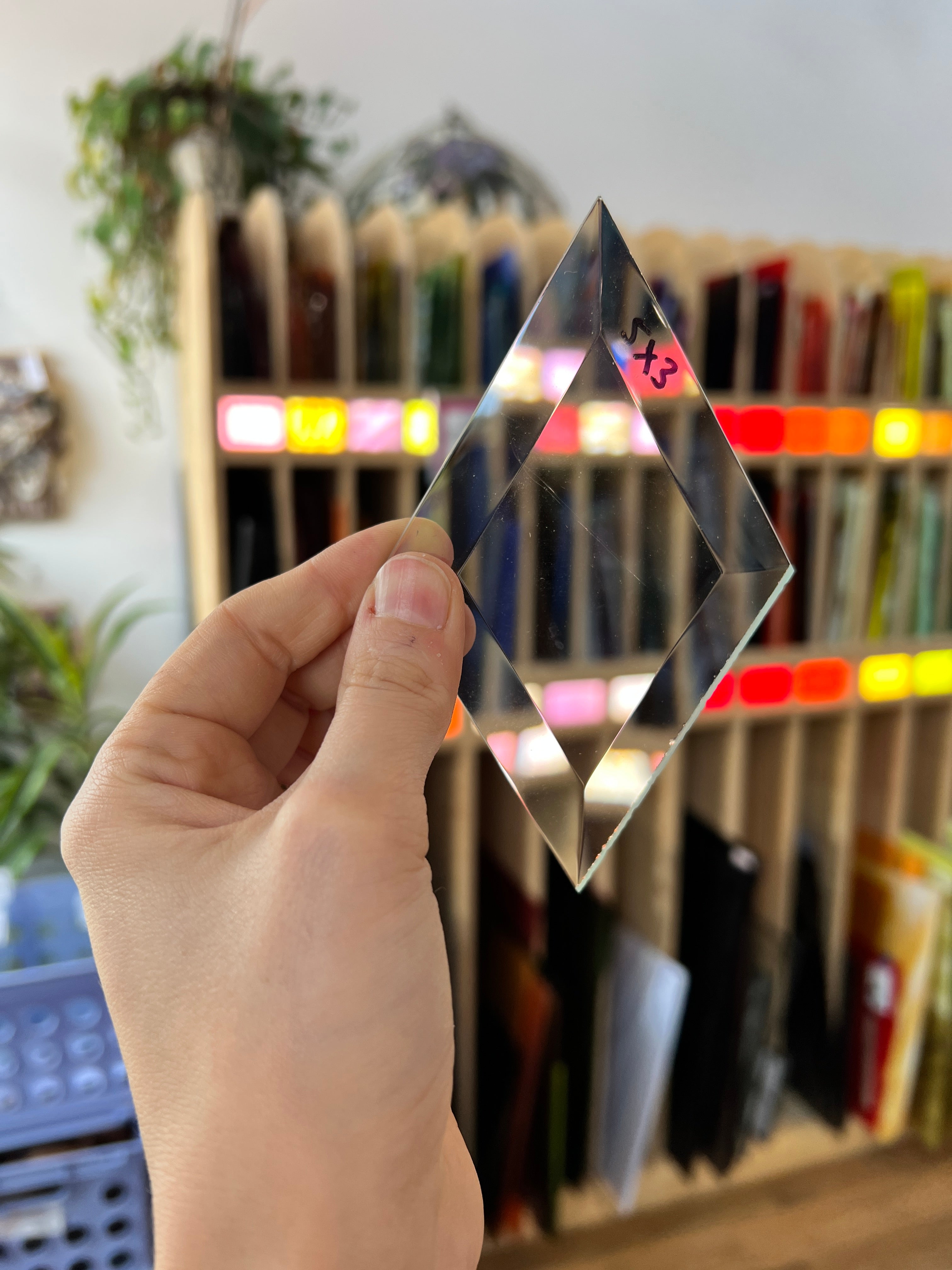 3 x 5 in. Diamond Bevel Tools Colorado Glass Works