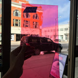 Lamberts 1042GP/CLN Gold Pink on Clear Flash Glass Sheet Glass Colorado Glass Works