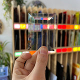 2 x 4 in. Rectangle Bevel Clear Tools Colorado Glass Works