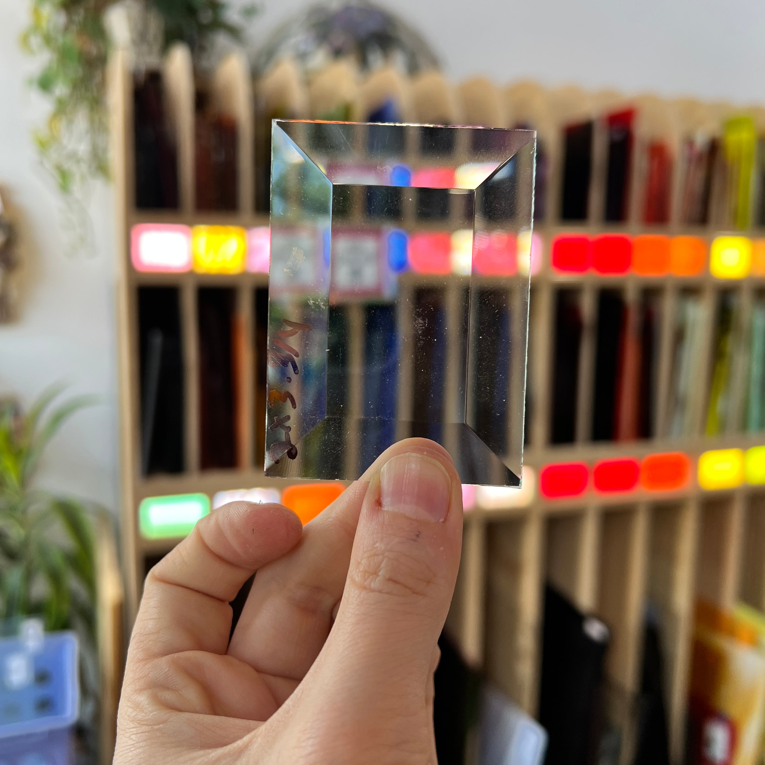 2 x 4 in. Rectangle Bevel Clear Tools Colorado Glass Works