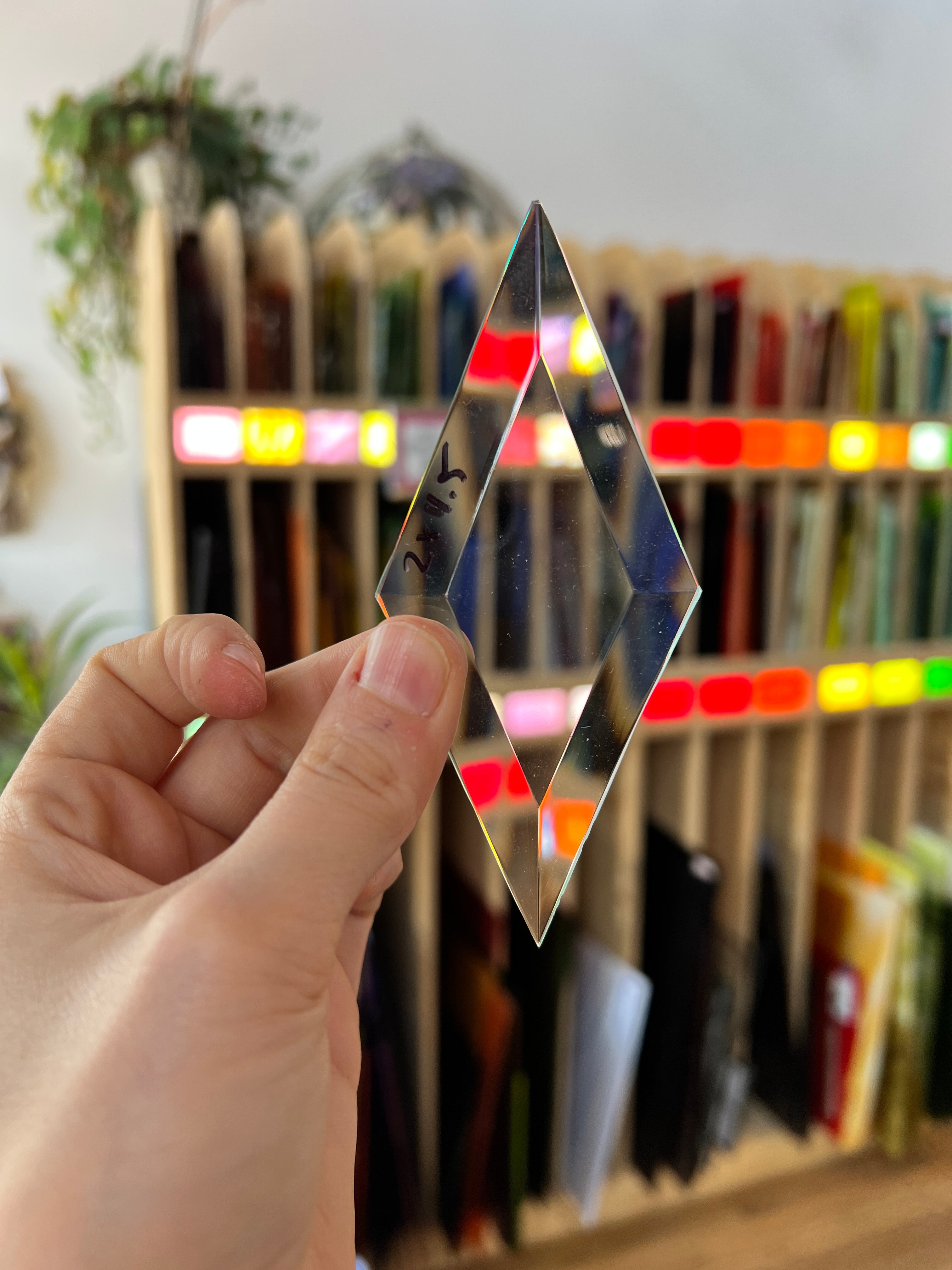 2 x 4 in. Diamond Bevel Tools Colorado Glass Works