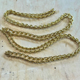 Brass Plated Squared Double Jack Chain (Came Chain) Tools Colorado Glassworks