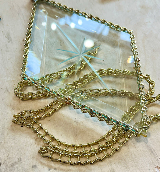 Brass Plated Squared Double Jack Chain (Came Chain) Tools Colorado Glassworks