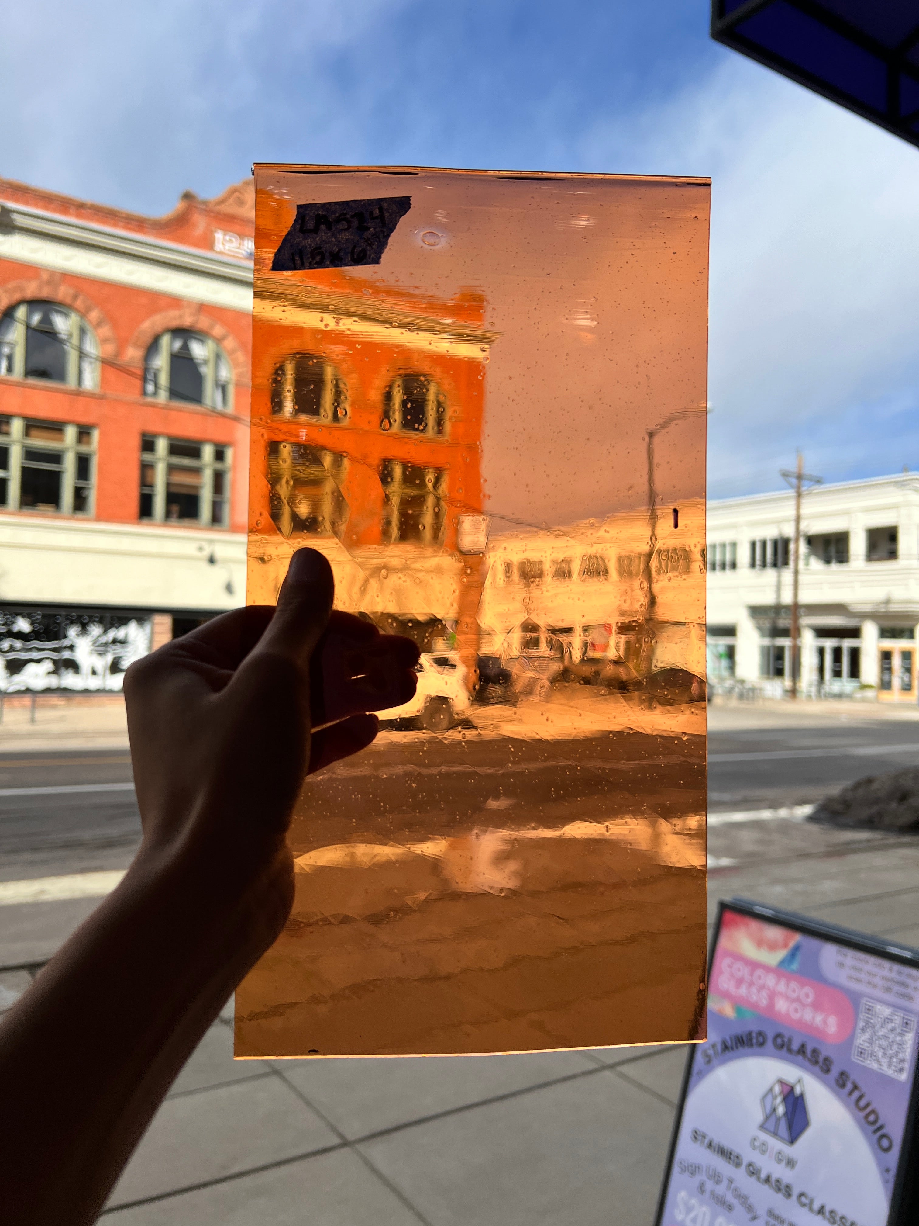 Lamberts 1065AUR/CL Flash Glass Sheet Glass Colorado Glassworks