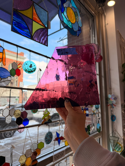 Mouth Blown Faded Crackle Sheet Glass Colorado Glass Works