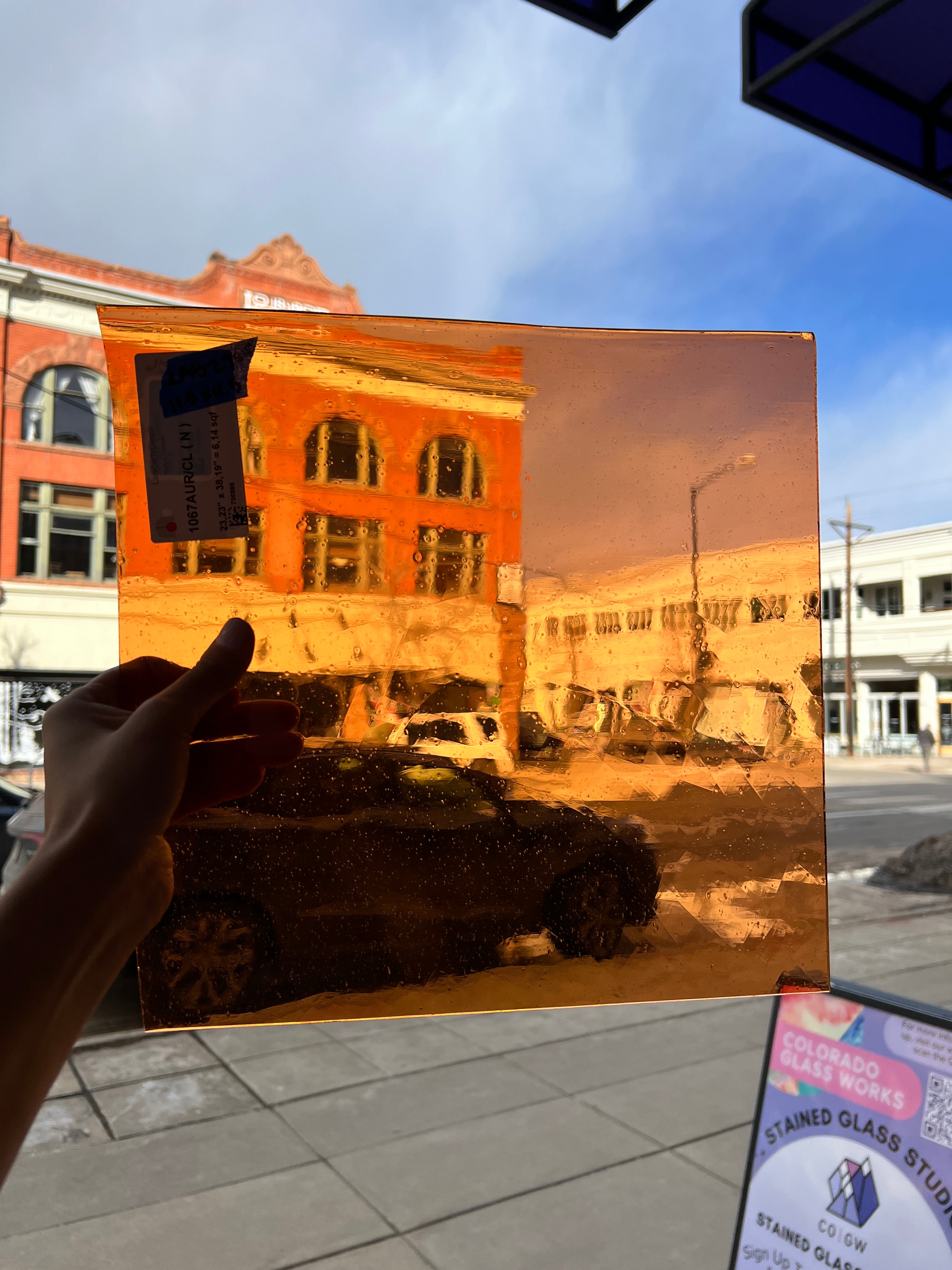 Lamberts 1065AUR/CL Flash Glass Sheet Glass Colorado Glassworks