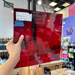 Lamberts 1001R/CLC Red on Clear Flash Glass Sheet Glass Colorado Glassworks LA-RED-FLASH (11.5x11.5in)