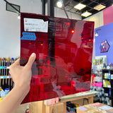 Lamberts 1001R/CLC Red on Clear Flash Glass Sheet Glass Colorado Glassworks LA-RED-FLASH (11.5x11.5in)