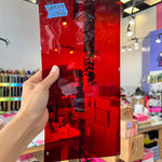 Lamberts 1001R/CLC Red on Clear Flash Glass Sheet Glass Colorado Glassworks