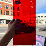 Lamberts 1001R/CLC Red on Clear Flash Glass Sheet Glass Colorado Glassworks