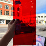 Lamberts 1001R/CLC Red on Clear Flash Glass Sheet Glass Colorado Glassworks