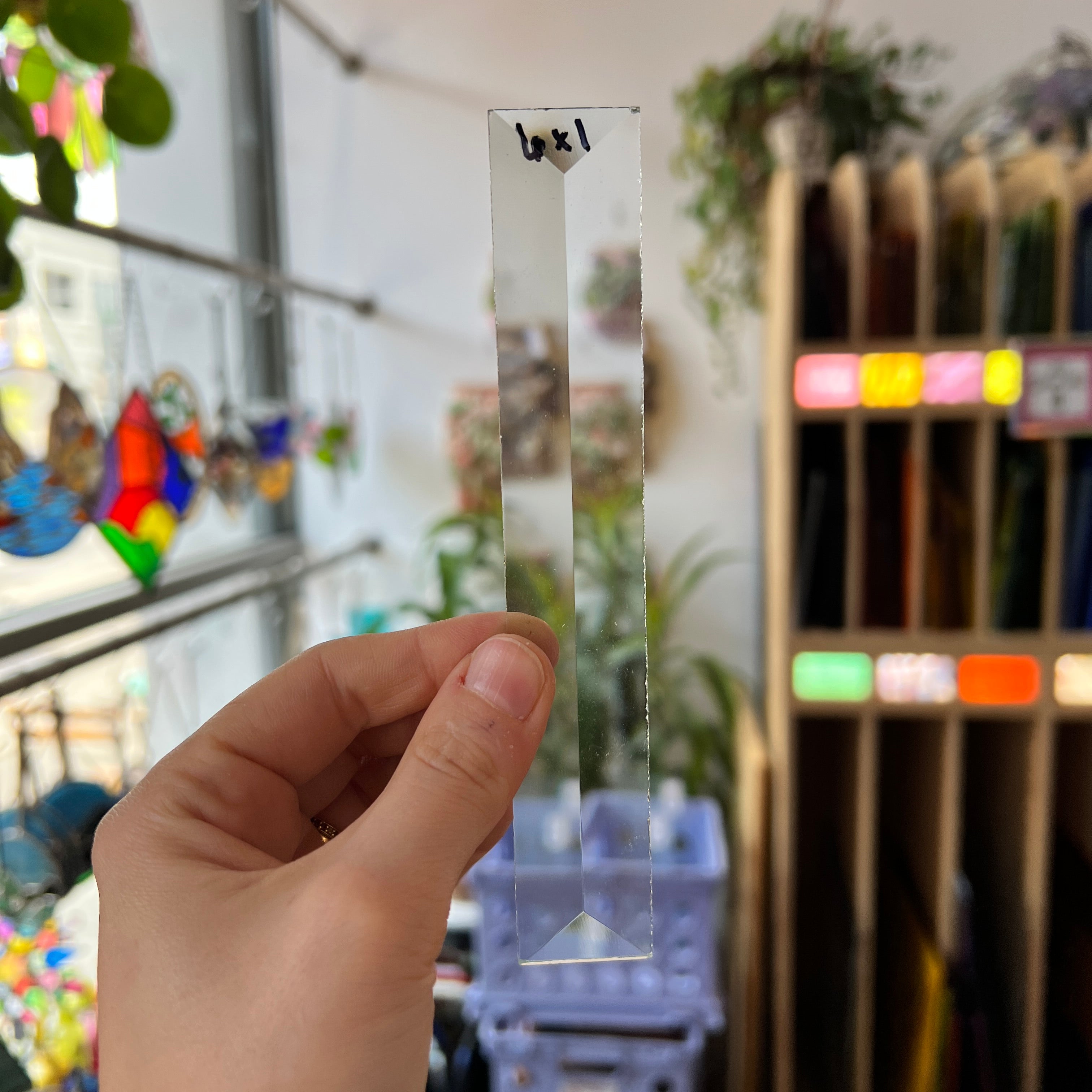 1 x 6 in. Rectangle Bevel Clear Tools Colorado Glass Works