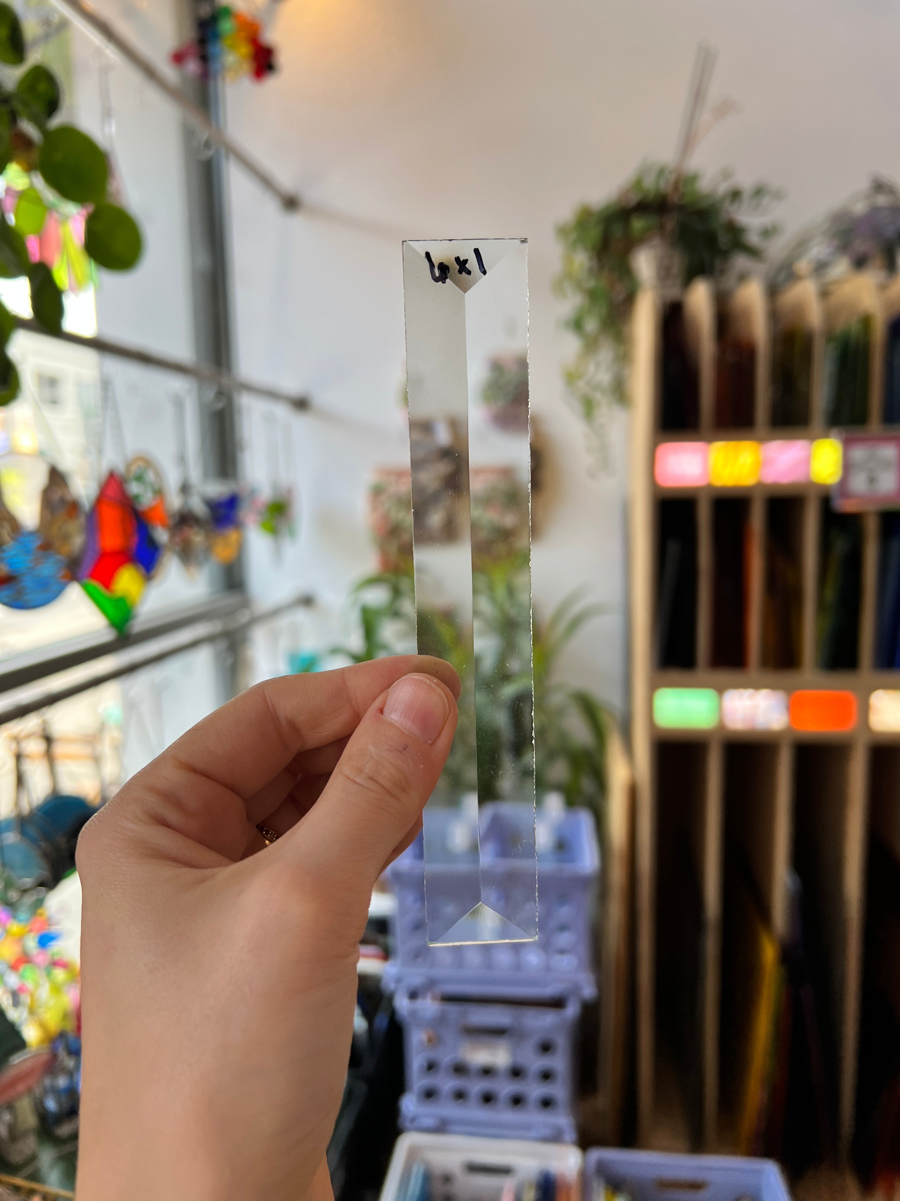 1 x 6 in. Rectangle Bevel Clear Tools Colorado Glass Works