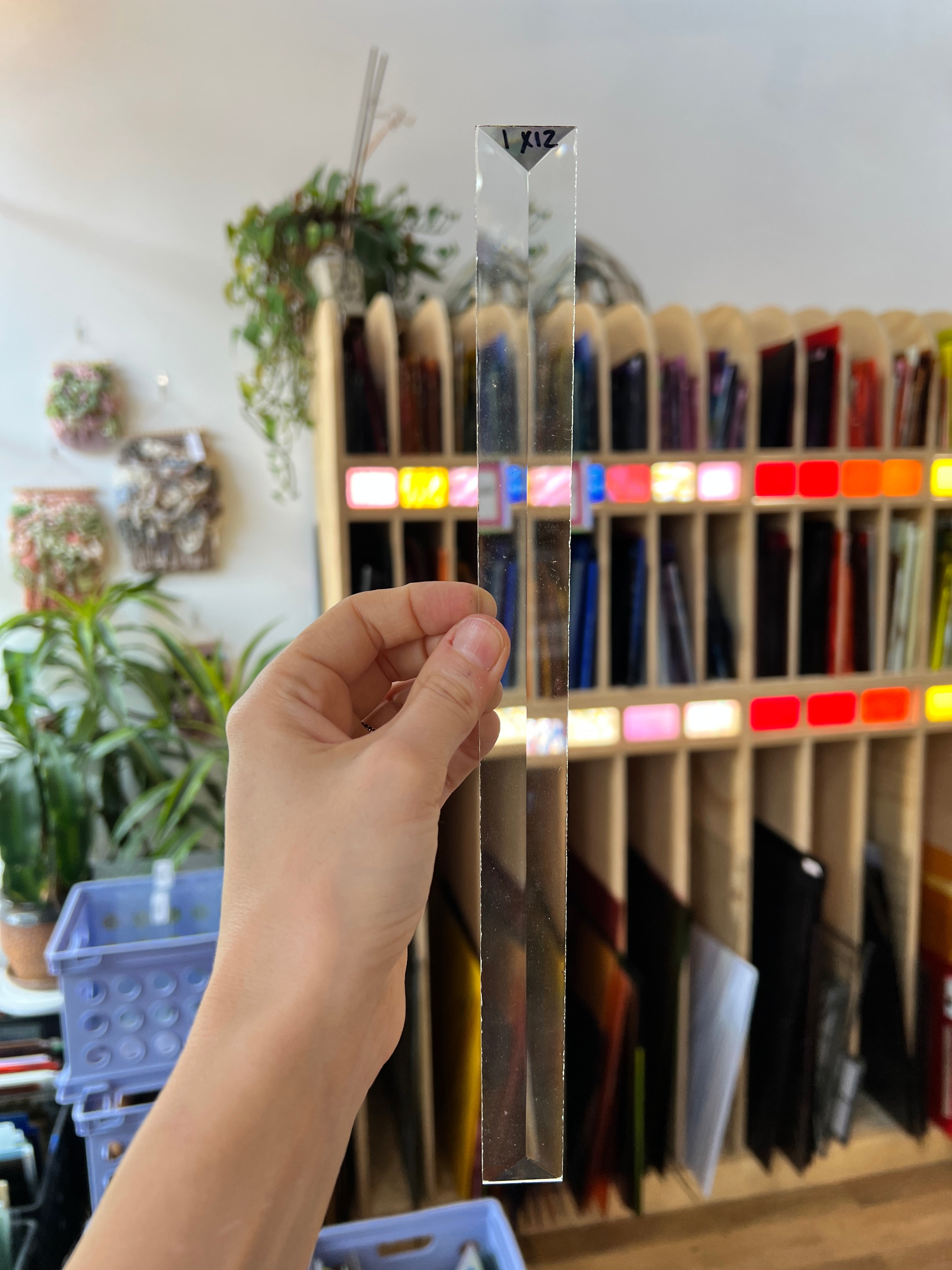 1 x 12 in. Rectangle Bevel Clear Tools Colorado Glass Works