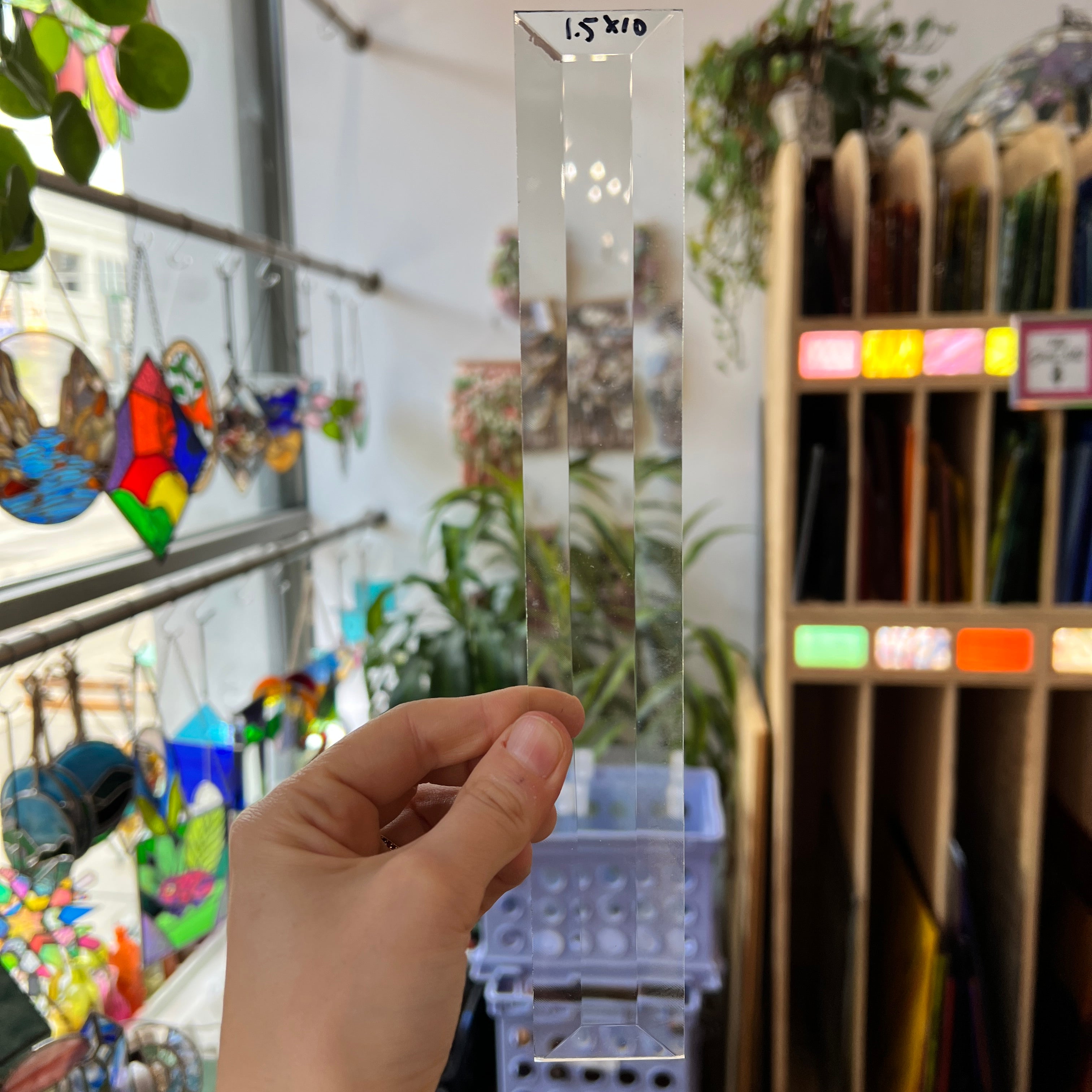 1 x 7 in. Rectangle Bevel Clear Tools Colorado Glass Works