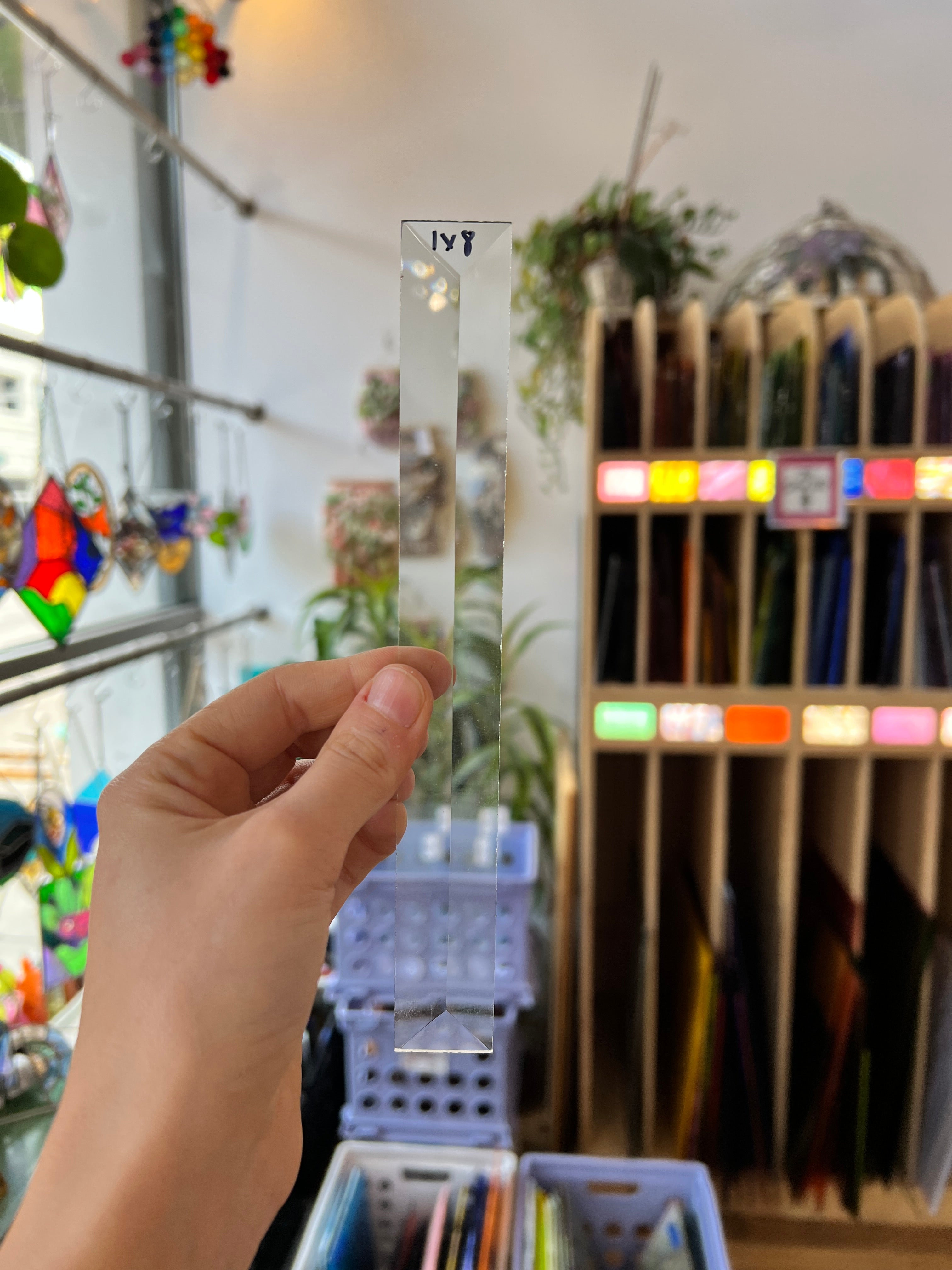 1 x 8 in. Rectangle Bevel Clear Tools Colorado Glass Works