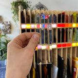 1-1/2 x 5 in. Rectangle Bevel Clear Tools Colorado Glass Works