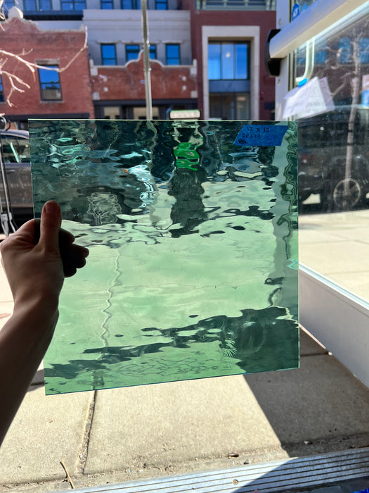 Sea Foam Green Waterglass - Spectrum Sheet Glass Colorado Glassworks   