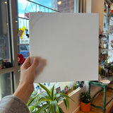 White Opaque Bullseye Fusible 90 COE Sheet Glass Colorado Glassworks