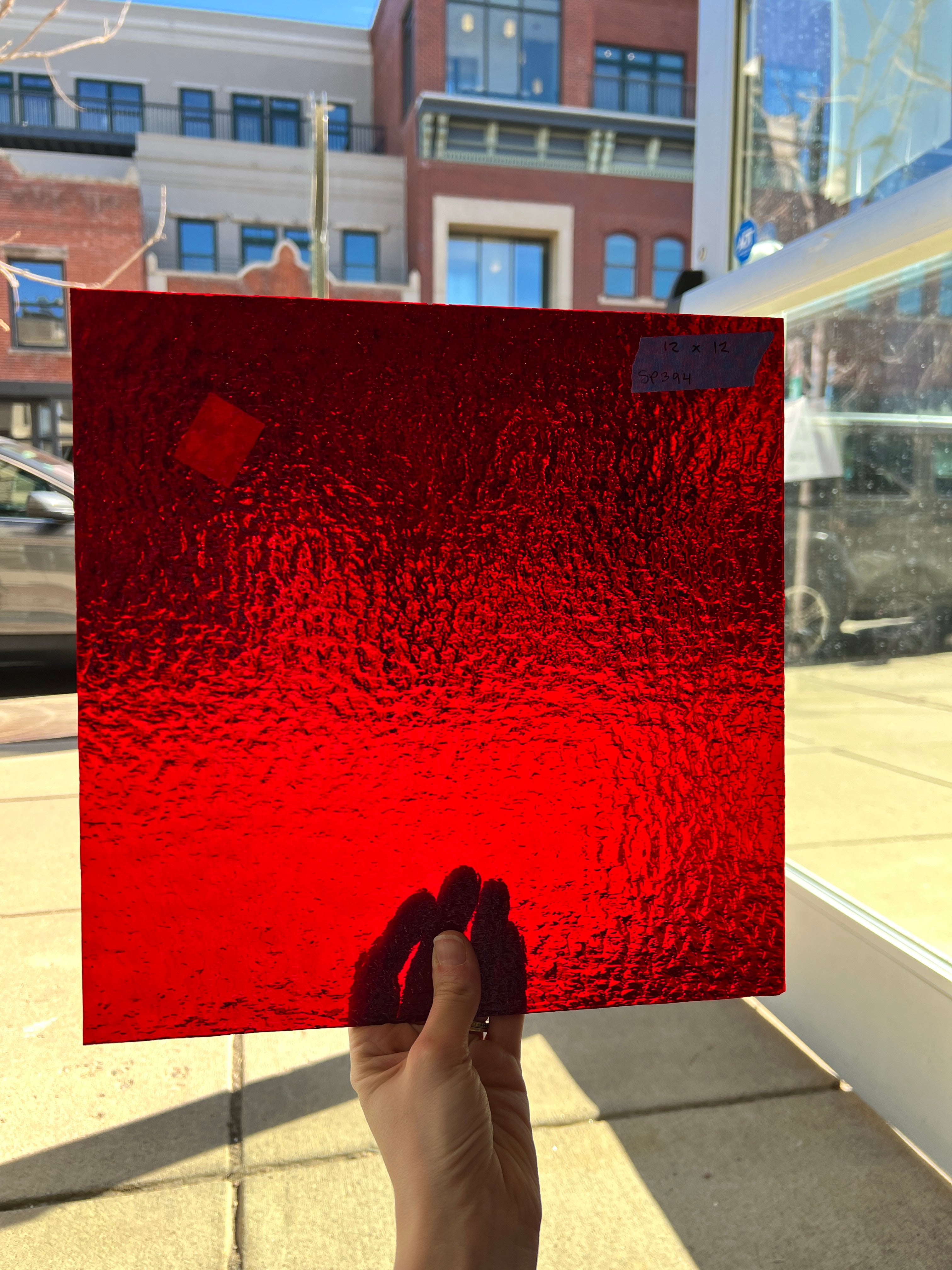 Spectrum Red Granite Sheet Glass Colorado Glassworks   