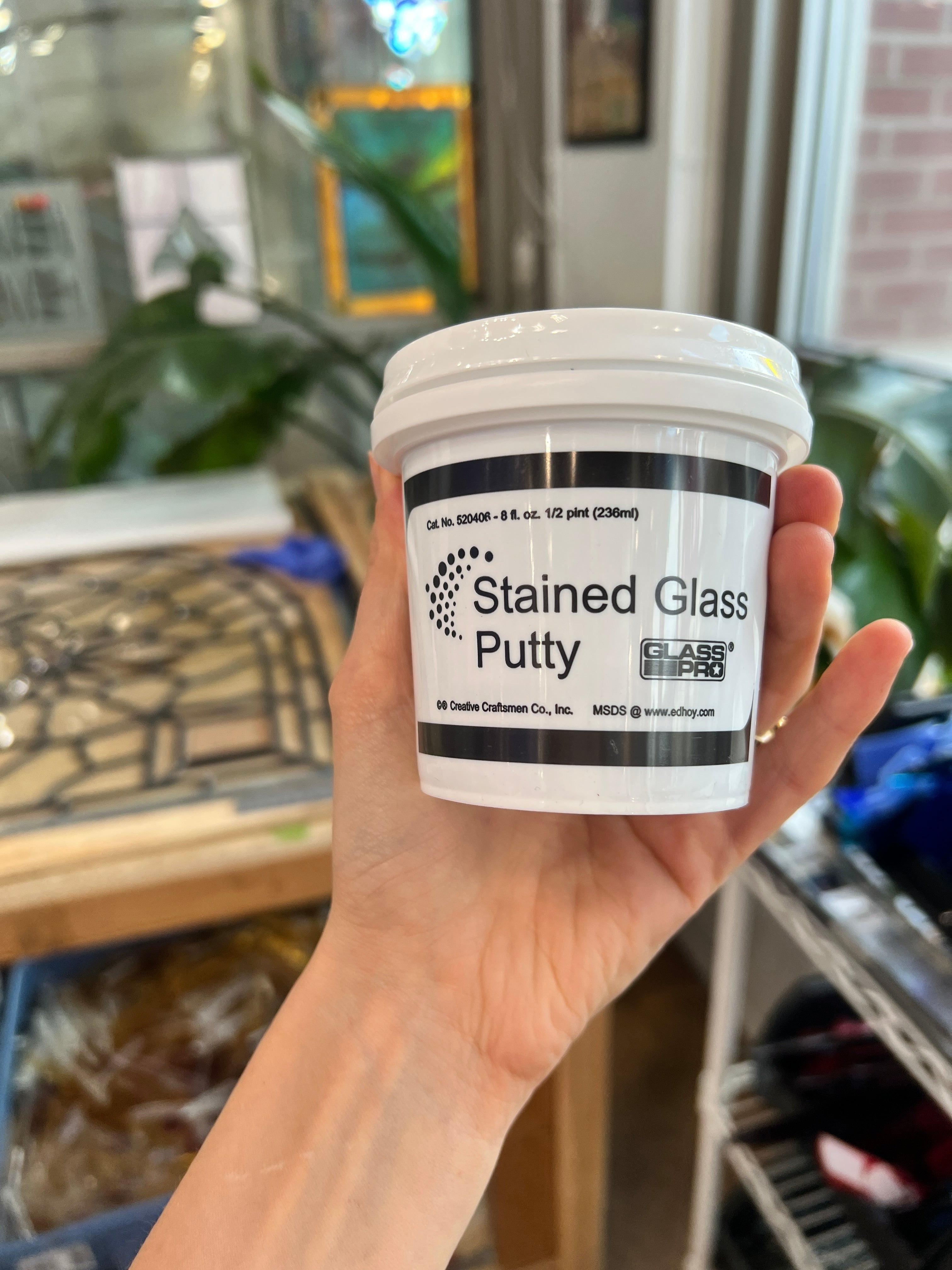 Stained Glass Putty (various sizes) Tools Colorado Glassworks