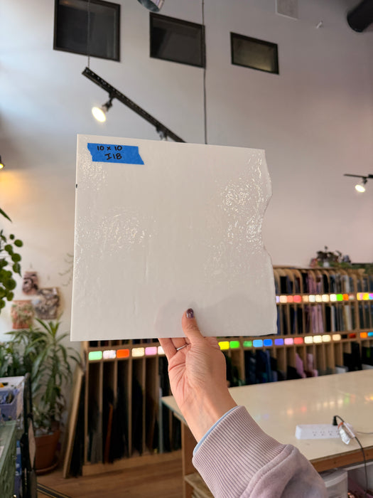 White Opaque Bullseye Fusible 90 COE Sheet Glass Colorado Glassworks 10x10in (BE-82416685)