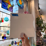 White Opaque Bullseye Fusible 90 COE Sheet Glass Colorado Glassworks
