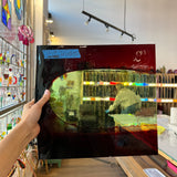 Lamberts Mouth Blown Red on Green Variegated SV158 Sheet Glass Colorado Glassworks LA480 (12x13in)