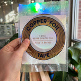 Silver Backed Edco Copper Foil - various sizes Tools Colorado Glassworks