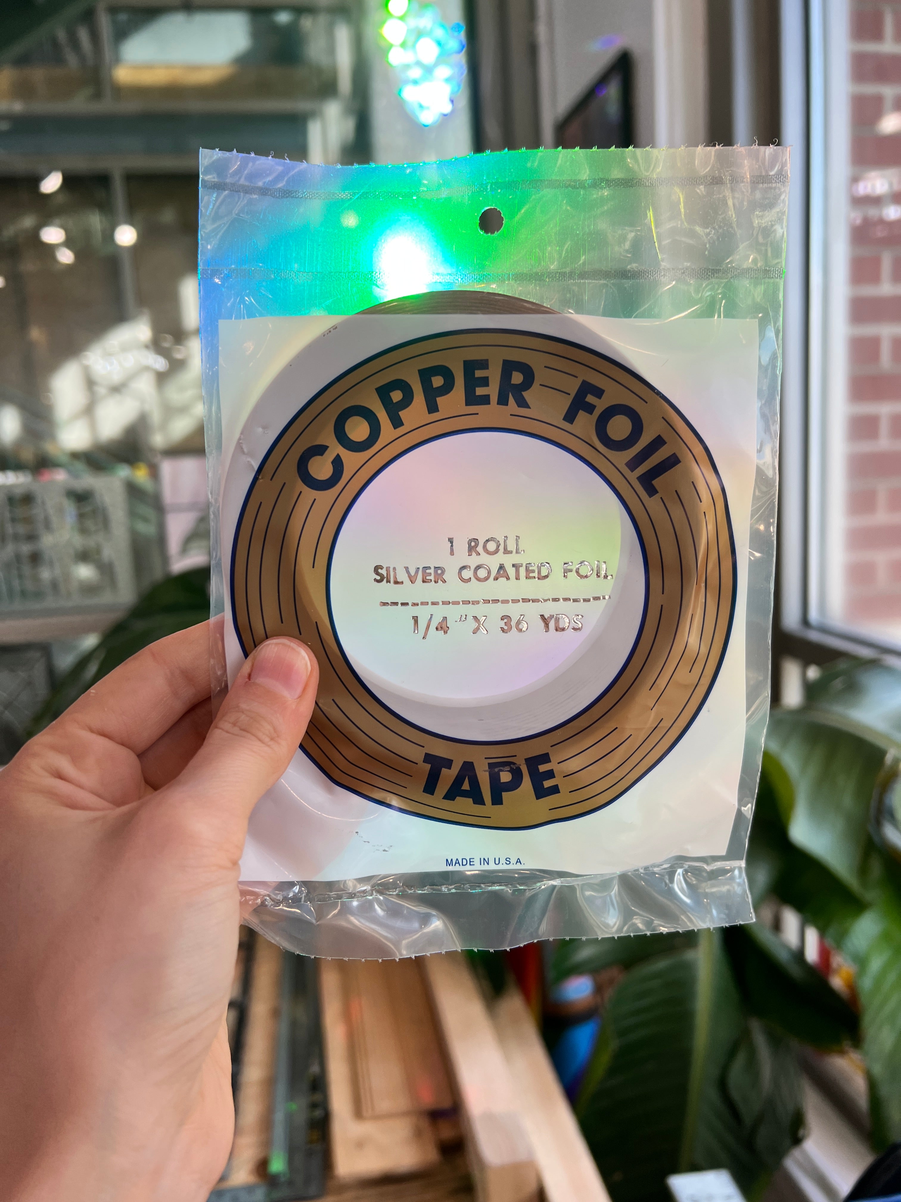 Silver Backed Edco Copper Foil - various sizes Tools Colorado Glassworks