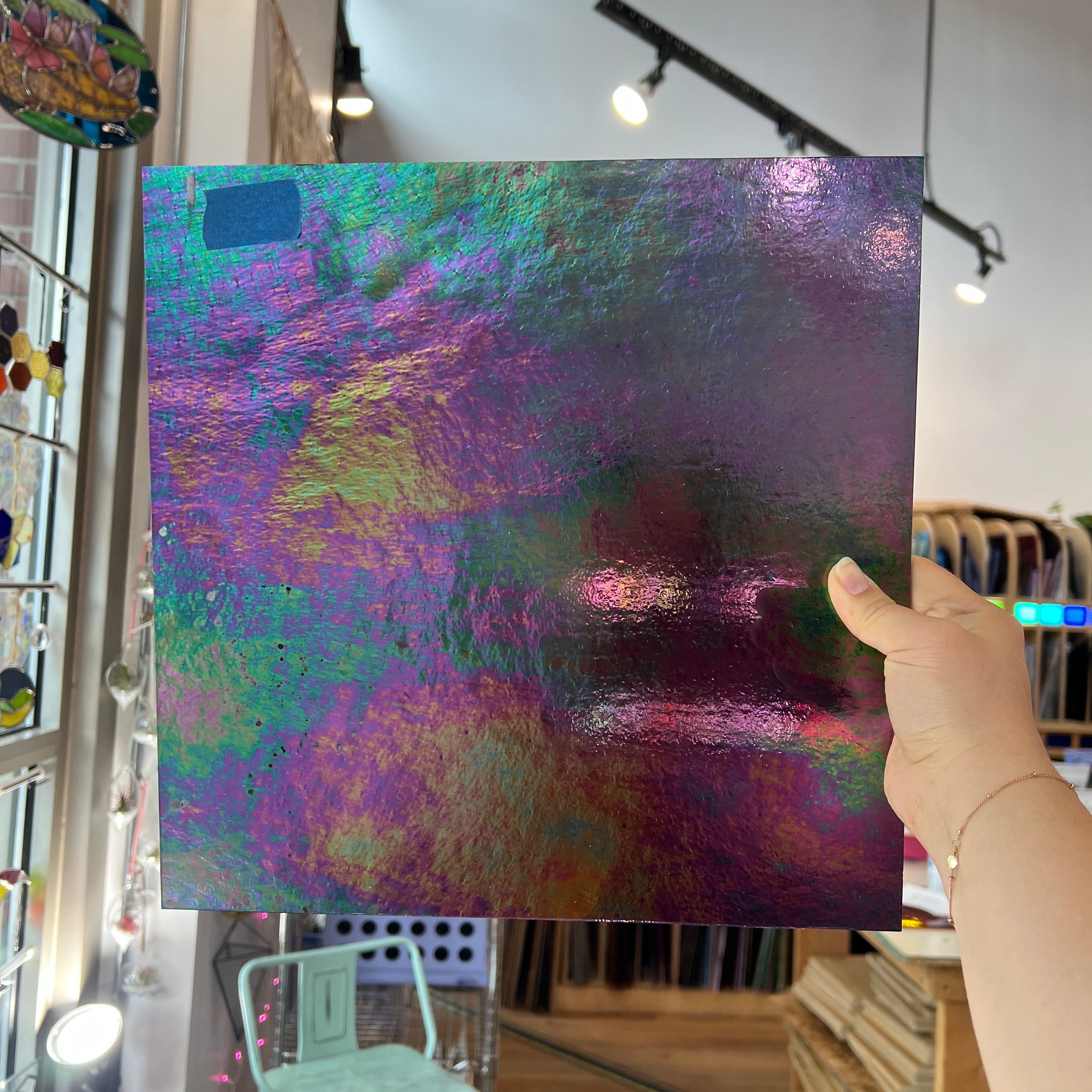 Purple Iridescent Wissmach Sheet Glass Wissmach Glass
