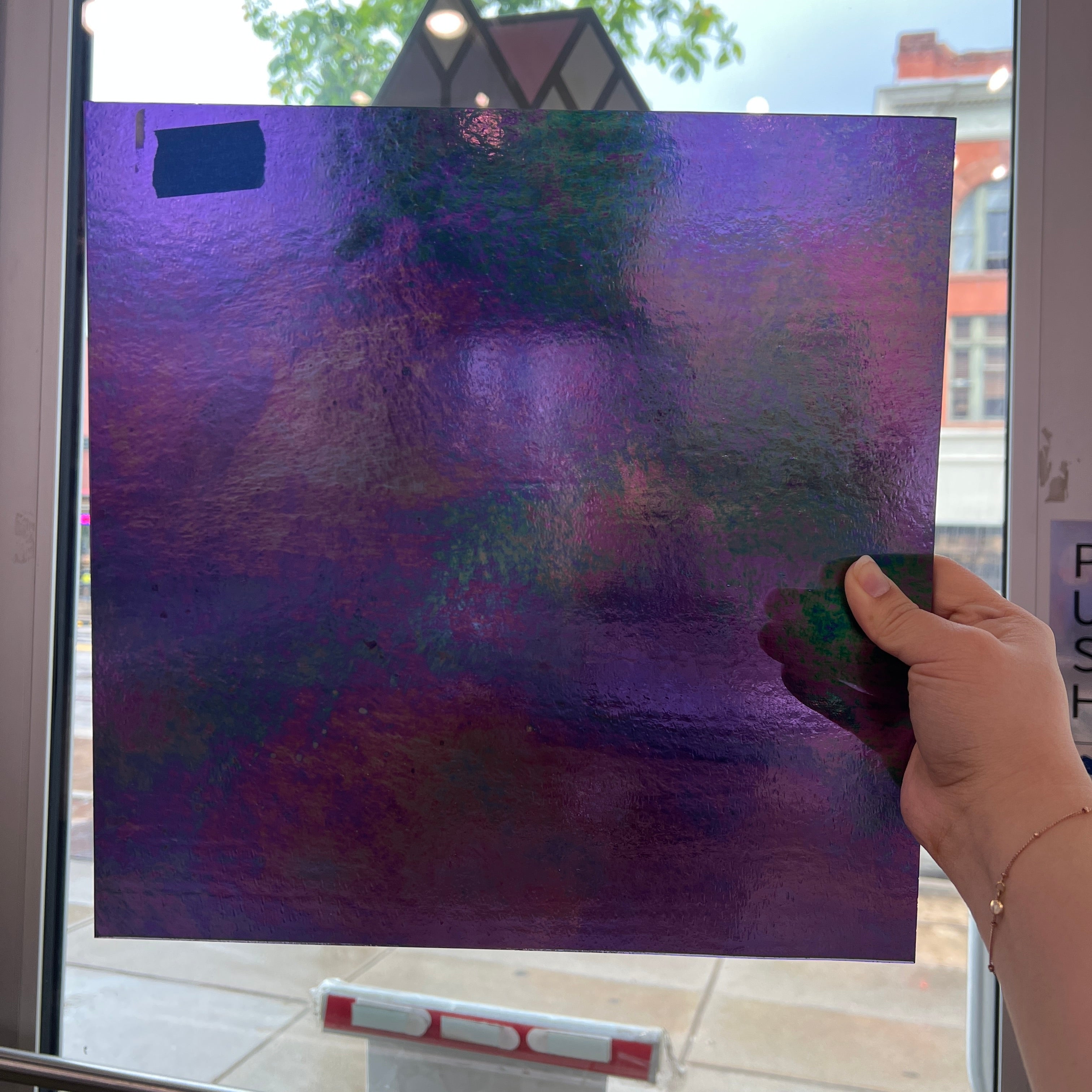 Purple Iridescent Wissmach Sheet Glass Wissmach Glass