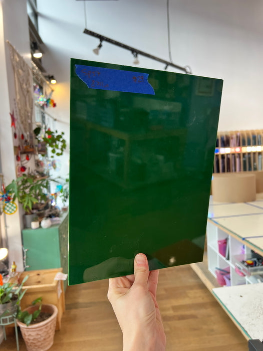 Solid Green Spectrum Opal Sheet Glass Colorado Glassworks