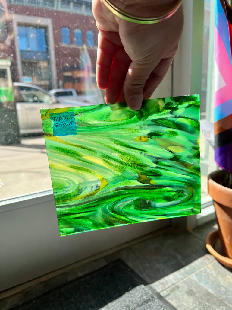 Green With Envy COGW by Monarch Glass Sheet Glass Colorado Glass Works   