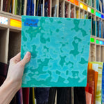 Teal Copper Green 324 Mottled Oceana Sheet Glass Colorado Glassworks OC-TEALMOTT (9x9in)