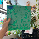 Teal Copper Green 324 Mottled Oceana Sheet Glass Colorado Glassworks
