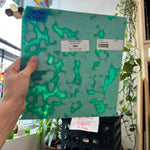 Teal Copper Green 324 Mottled Oceana Sheet Glass Colorado Glassworks