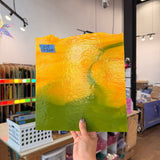 Glascadia Pumpkin Orange Opal with Pea Pod Opal Infusion Double Roll Fusible 90 COE Sheet Glass Colorado Glass Works 10x10.5in (BE-77629741)