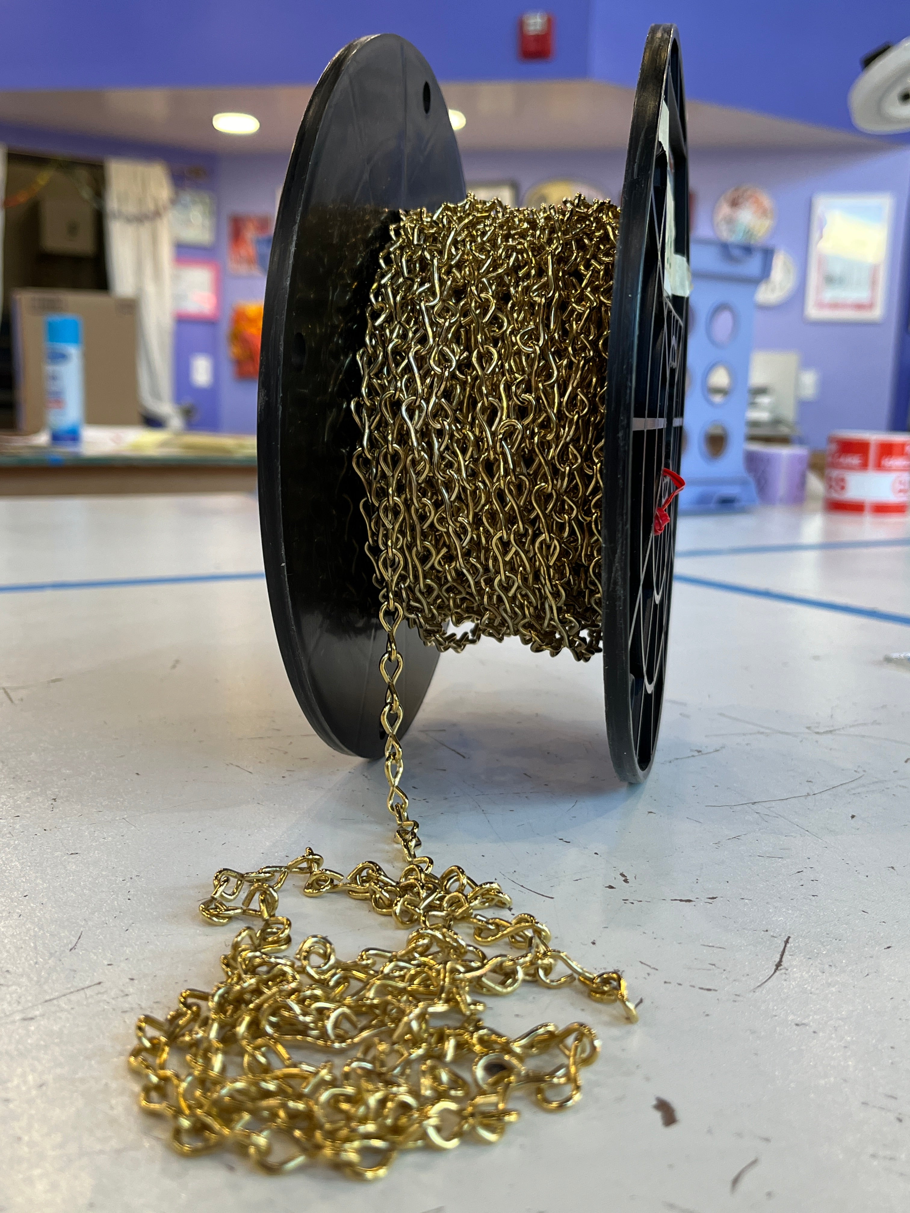 Brass Plated Jack Chain 16 gauge
