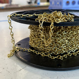 Brass Plated Jack Chain 16 gauge