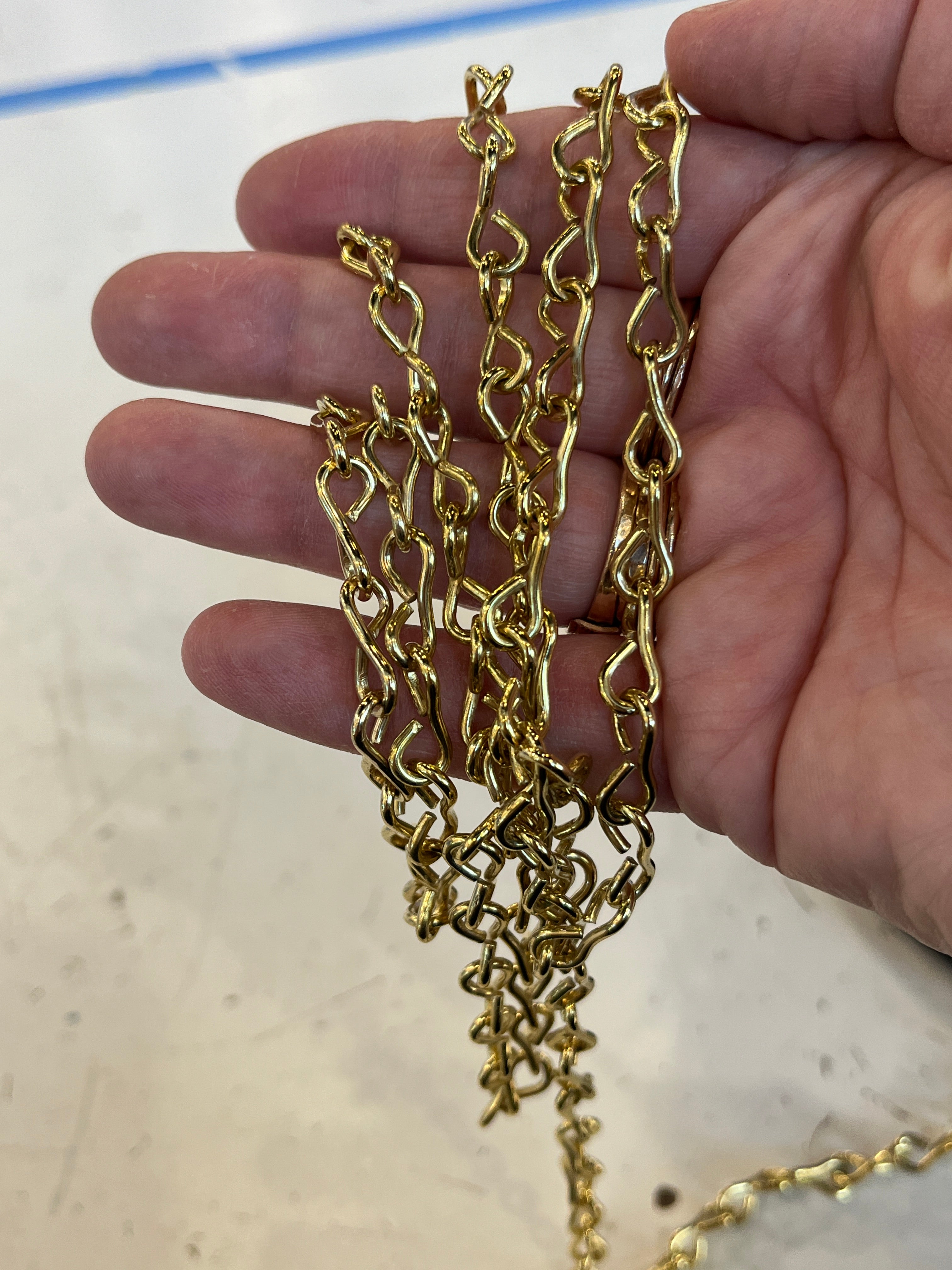 Brass Plated Jack Chain 16 gauge